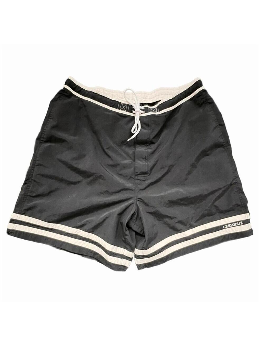 CREMIEUX Men's Navy Swim Shorts with White Trim - XL